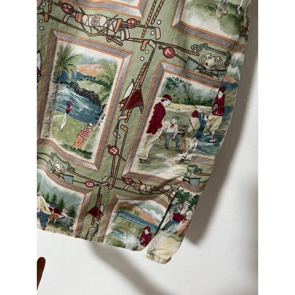 VTG Reyn Spooner Early Century Men's Golfers Button Down Shirt 2XLT Hawaiian - Picture 6 of 9